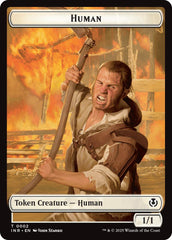 Spirit // Human (0002) Double-Sided Token [Innistrad Remastered Tokens] | Dragon's Lair Comics and Fantasy Houston TX