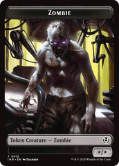Zombie (0011) // Zombie (0012) Double-Sided Token [Innistrad Remastered Tokens] | Dragon's Lair Comics and Fantasy Houston TX
