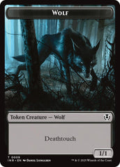 Wolf (0009) // Wolf (0018) Double-Sided Token [Innistrad Remastered Tokens] | Dragon's Lair Comics and Fantasy Houston TX