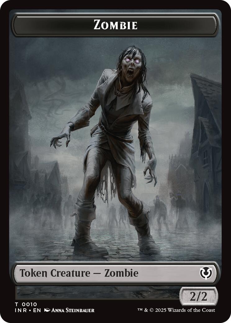 Zombie (0010) // Blood Double-Sided Token [Innistrad Remastered Tokens] | Dragon's Lair Comics and Fantasy Houston TX