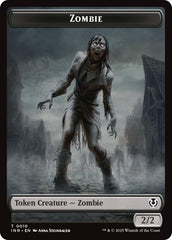 Zombie (0010) // Blood Double-Sided Token [Innistrad Remastered Tokens] | Dragon's Lair Comics and Fantasy Houston TX