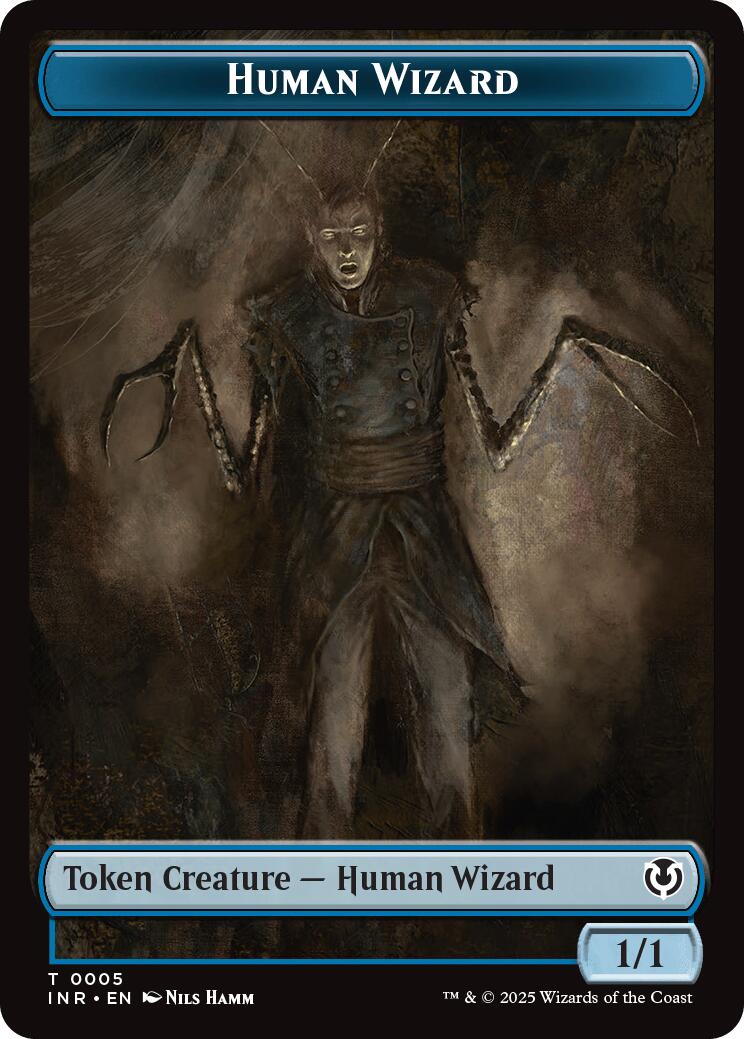 Human Wizard // Emblem - Jace, Unraveler of Secrets Double-Sided Token [Innistrad Remastered Tokens] | Dragon's Lair Comics and Fantasy Houston TX