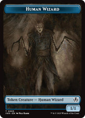 Human Wizard // Emblem - Jace, Unraveler of Secrets Double-Sided Token [Innistrad Remastered Tokens] | Dragon's Lair Comics and Fantasy Houston TX