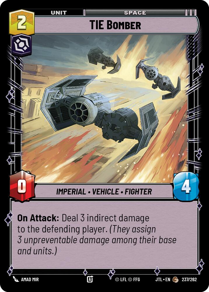 TIE Bomber (237/262) (237/257) [Jump to Lightspeed] | Odin's Place