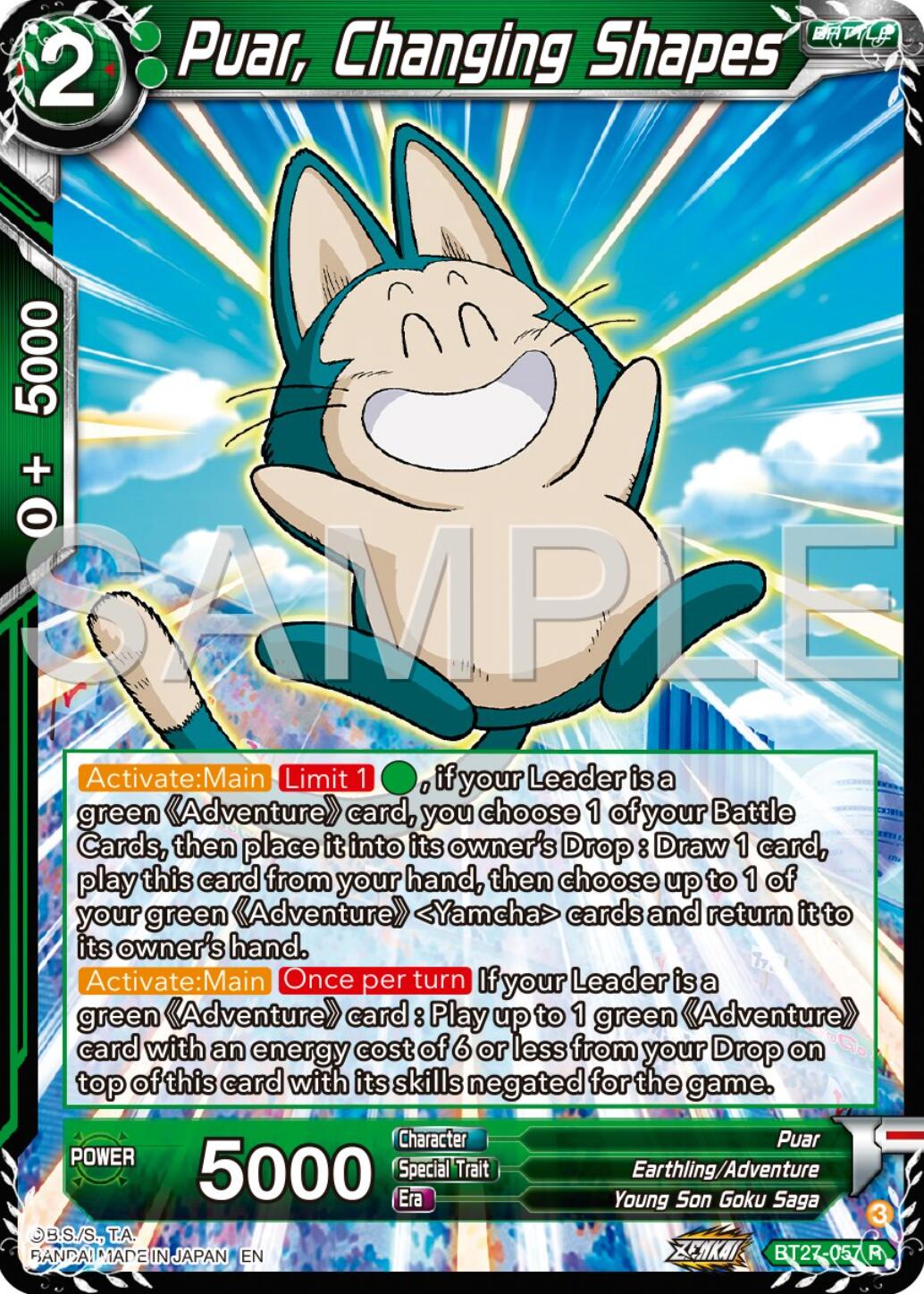 Puar, Changing Shapes (BT27-057) [History of Z] | Dragon's Lair Comics and Fantasy Houston TX