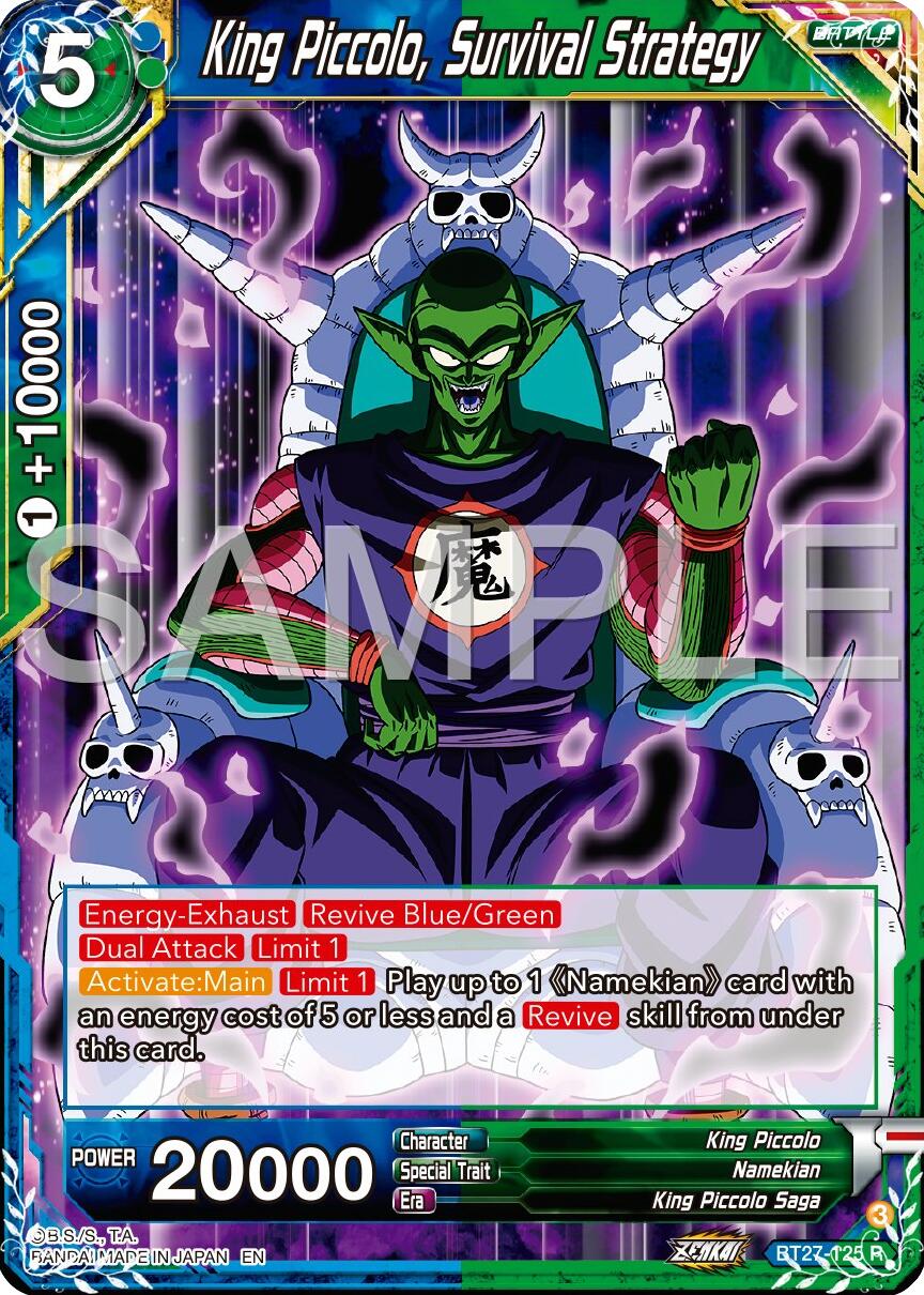 King Piccolo, Survival Strategy (BT27-125) [History of Z] | Dragon's Lair Comics and Fantasy Houston TX