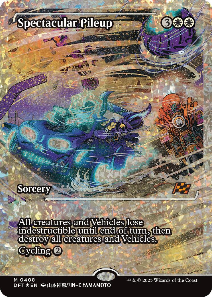 Spectacular Pileup (Showcase Fracture Foil) (Japanese) [Aetherdrift] | Dragon's Lair Comics and Fantasy Houston TX