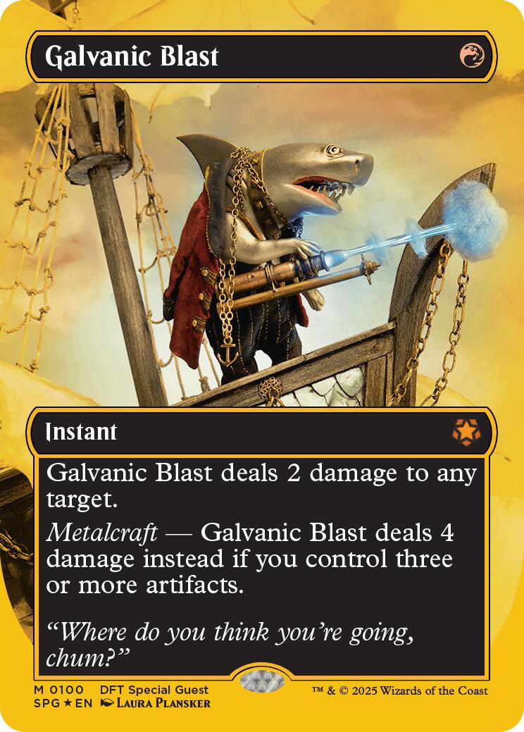 Galvanic Blast (Borderless) (First-Place Foil) [Aetherdrift Special Guests] | Dragon's Lair Comics and Fantasy Houston TX