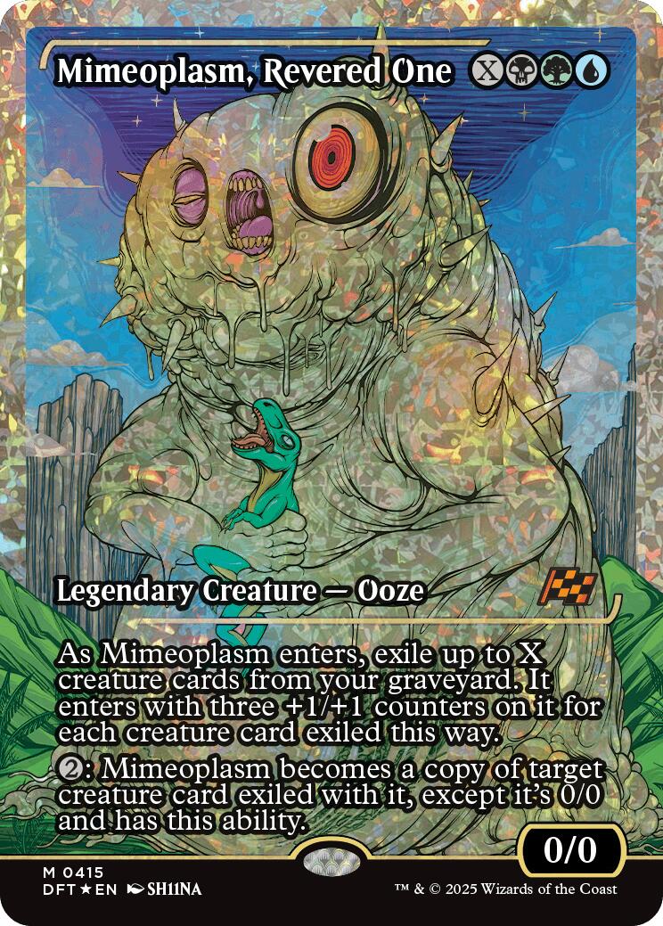 Mimeoplasm, Revered One (Showcase Fracture Foil) (Japanese) [Aetherdrift] | Dragon's Lair Comics and Fantasy Houston TX
