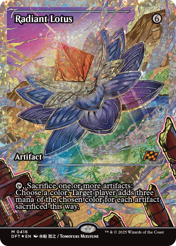 Radiant Lotus (Showcase Fracture Foil) (Japanese) [Aetherdrift] | Dragon's Lair Comics and Fantasy Houston TX