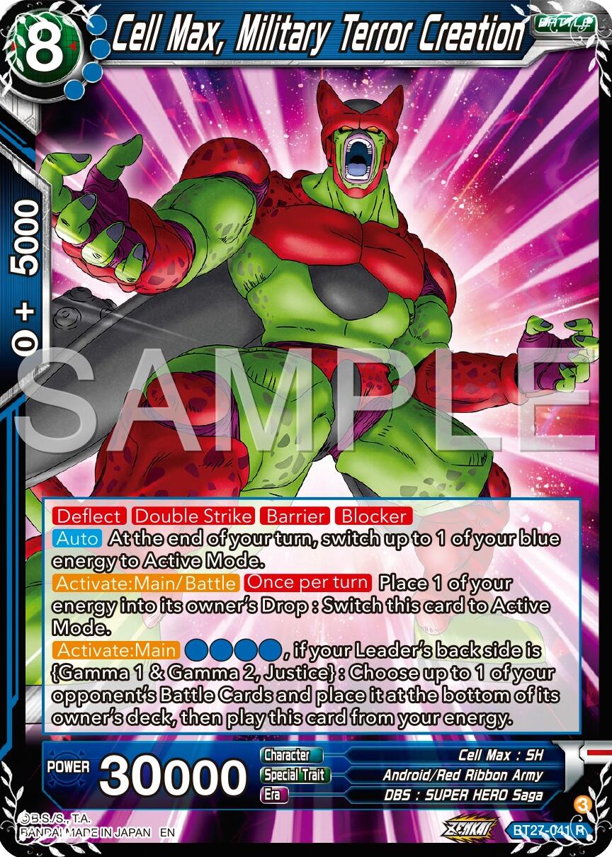 Cell Max, Military Terror Creation (BT27-041) [History of Z] | Dragon's Lair Comics and Fantasy Houston TX