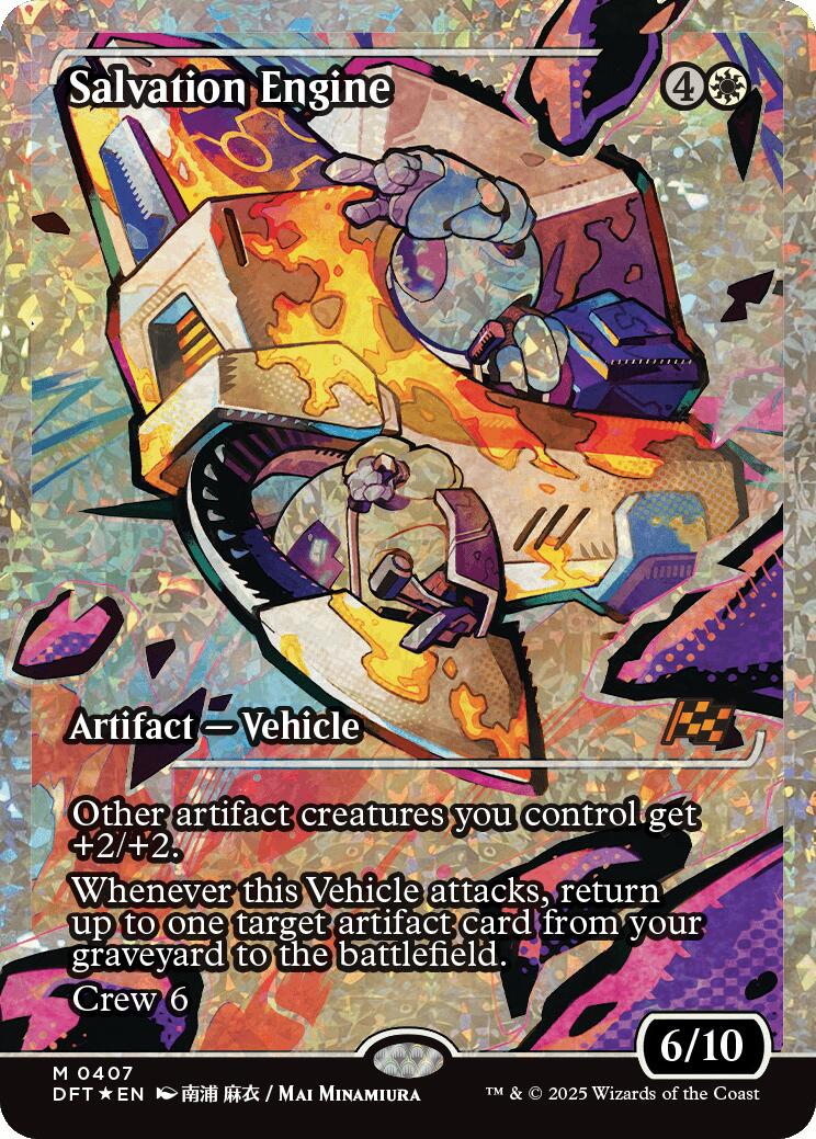 Salvation Engine (Showcase Fracture Foil) (Japanese) [Aetherdrift] | Dragon's Lair Comics and Fantasy Houston TX