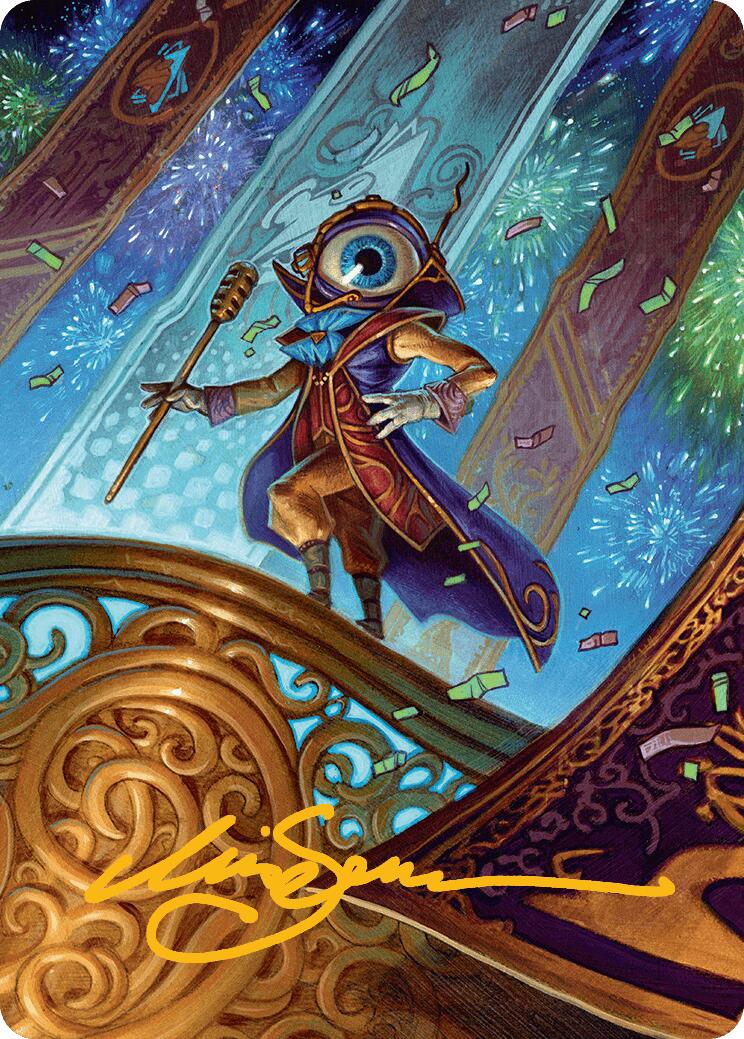 Vnwxt, Verbose Host Art Card (Gold-Stamped Signature) [Aetherdrift Art Series] | Dragon's Lair Comics and Fantasy Houston TX