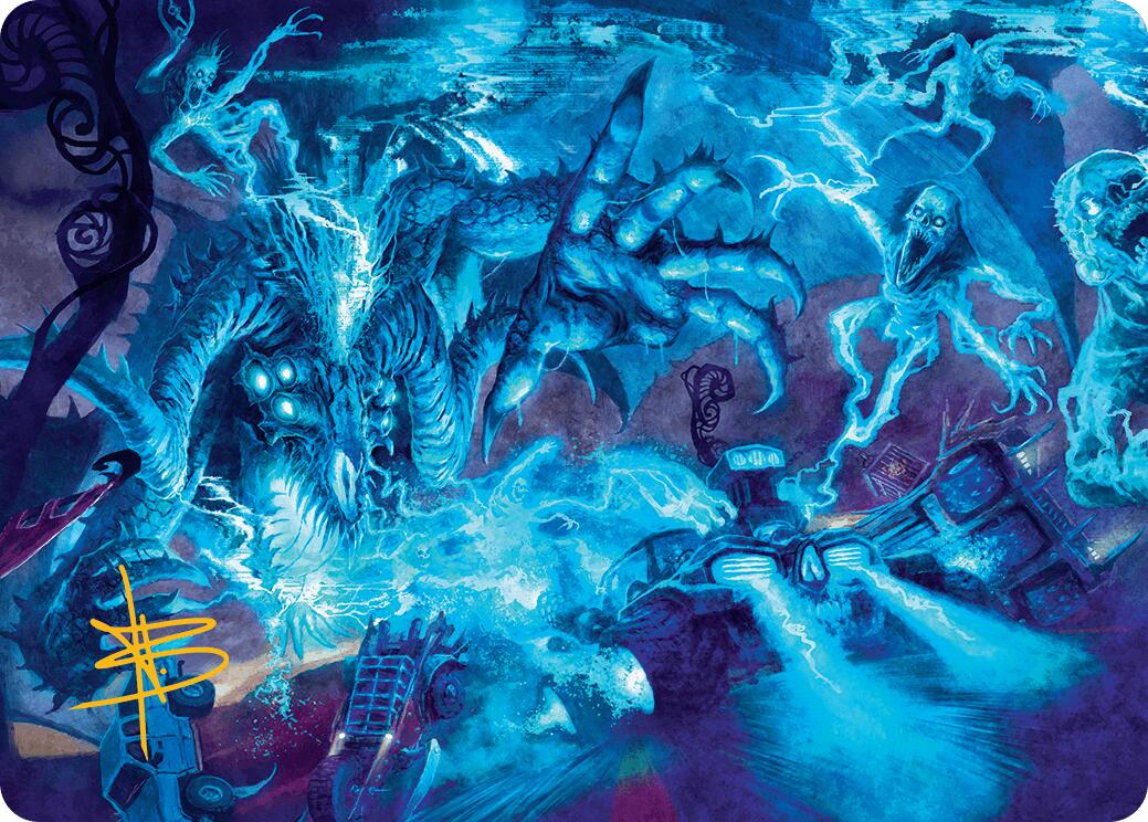 The Speed Demon Art Card (Gold-Stamped Signature) [Aetherdrift Art Series] | Dragon's Lair Comics and Fantasy Houston TX