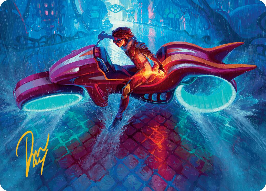 Chandra, Spark Hunter Art Card (Gold-Stamped Signature) [Aetherdrift Art Series] | Dragon's Lair Comics and Fantasy Houston TX