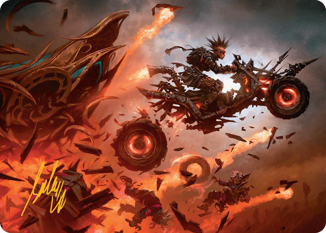 Gastal Blockbuster Art Card (Gold-Stamped Signature) [Aetherdrift Art Series] | Dragon's Lair Comics and Fantasy Houston TX