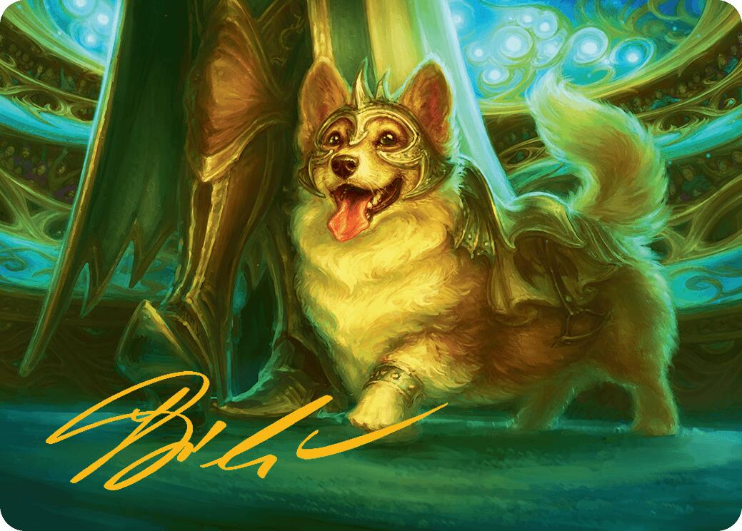 District Mascot Art Card (30/54) (Gold-Stamped Signature) [Aetherdrift Art Series] | Dragon's Lair Comics and Fantasy Houston TX