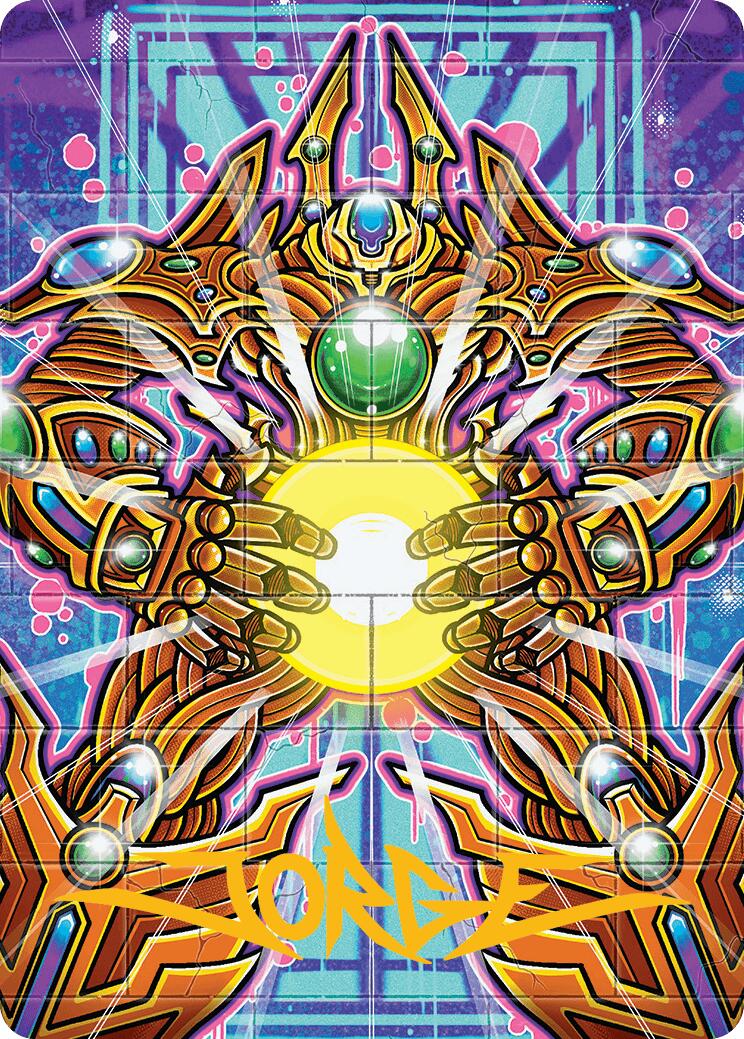Brightglass Gearhulk Art Card (Gold-Stamped Signature) [Aetherdrift Art Series] | Dragon's Lair Comics and Fantasy Houston TX
