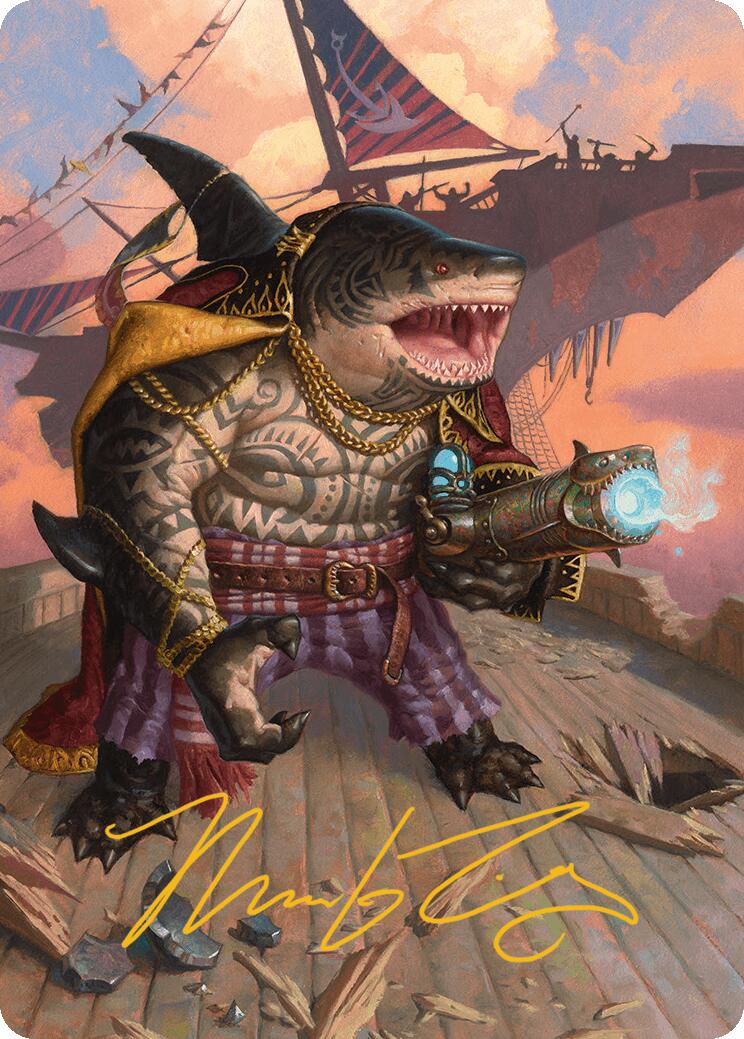 Captain Howler, Sea Scourge Art Card (4/54) (Gold-Stamped Signature) [Aetherdrift Art Series] | Dragon's Lair Comics and Fantasy Houston TX
