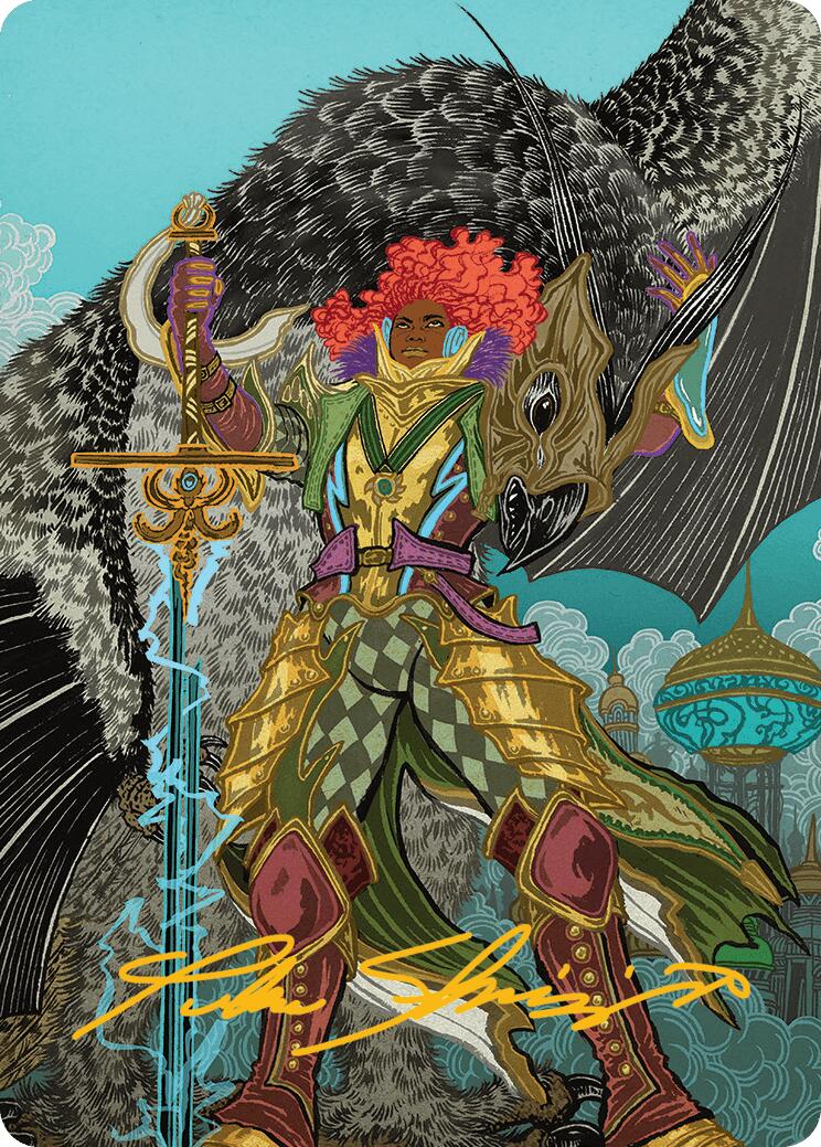 Caradora, Heart of Alacria Art Card (3/54) (Gold-Stamped Signature) [Aetherdrift Art Series] | Dragon's Lair Comics and Fantasy Houston TX