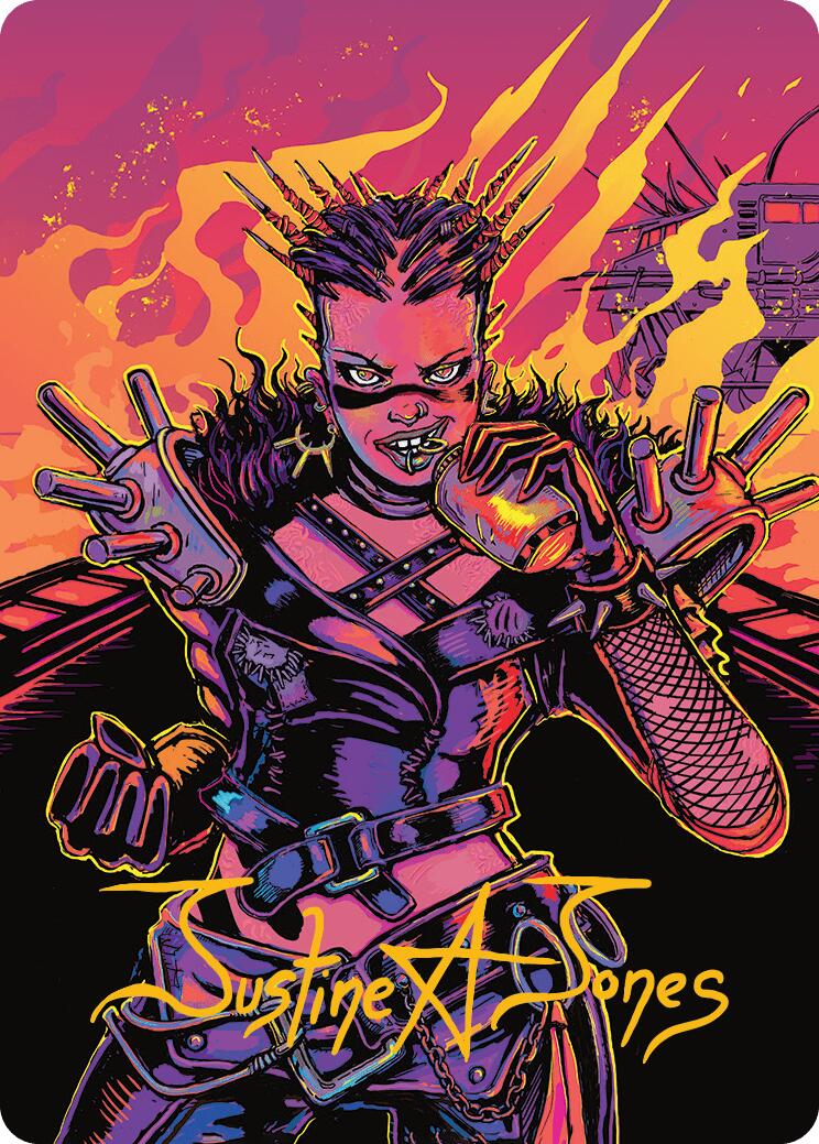 Far Fortune, End Boss Art Card (2/54) (Gold-Stamped Signature) [Aetherdrift Art Series] | Dragon's Lair Comics and Fantasy Houston TX