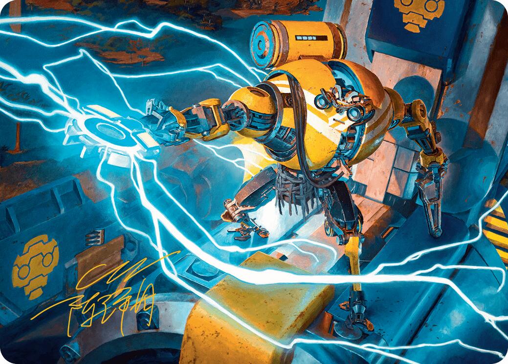 Mendicant Core, Guidelight Art Card (12/54) (Gold-Stamped Signature) [Aetherdrift Art Series] | Dragon's Lair Comics and Fantasy Houston TX