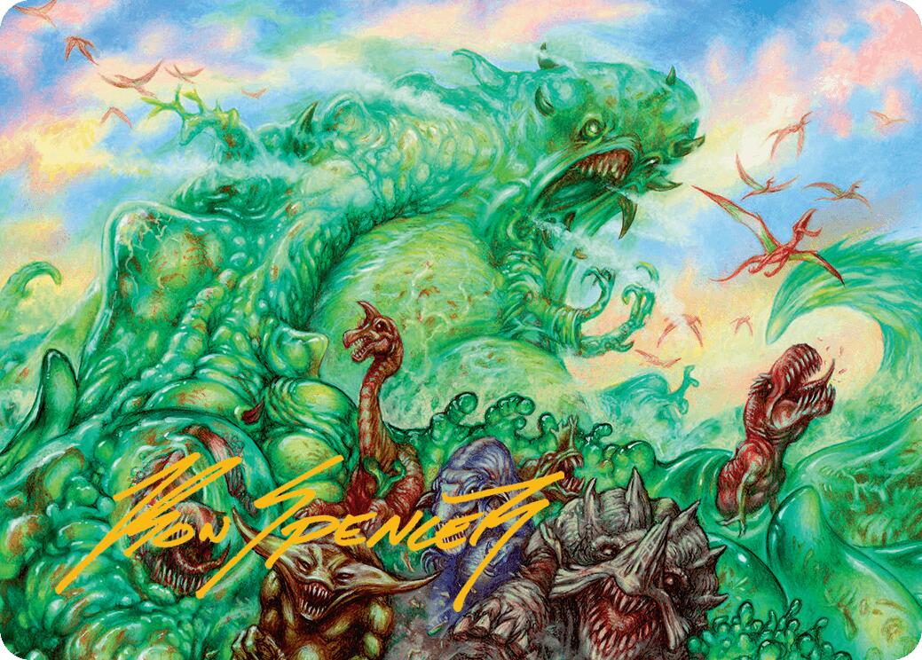 Mimeoplasm, Revered One Art Card (Gold-Stamped Signature) [Aetherdrift Art Series] | Dragon's Lair Comics and Fantasy Houston TX