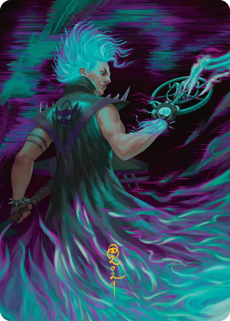 Winter, Cursed Rider Art Card (Gold-Stamped Signature) [Aetherdrift Art Series] | Dragon's Lair Comics and Fantasy Houston TX