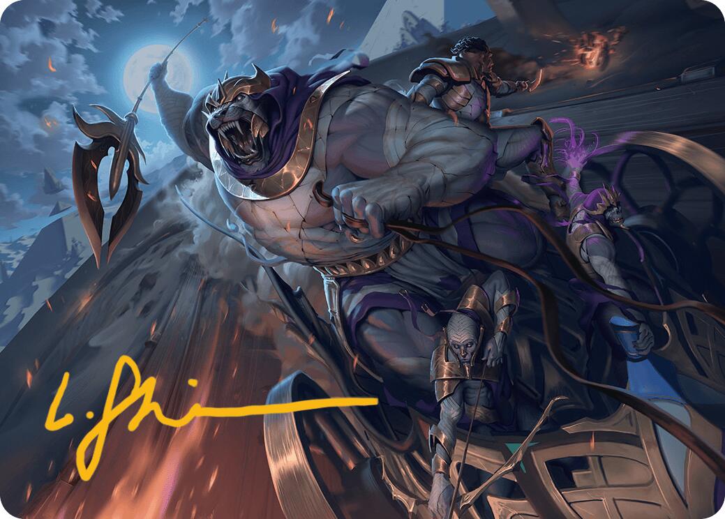 Zahur, Glory's Past Art Card (Gold-Stamped Signature) [Aetherdrift Art Series] | Dragon's Lair Comics and Fantasy Houston TX