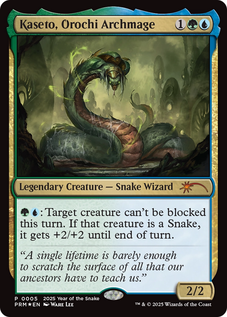 Kaseto, Orochi Archmage (Year of the Snake 2025) [Standard Showdown Promos] | Dragon's Lair Comics and Fantasy Houston TX
