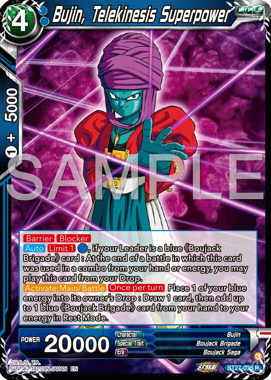 Bujin, Telekinesis Superpower (BT27-036) [History of Z] | Dragon's Lair Comics and Fantasy Houston TX