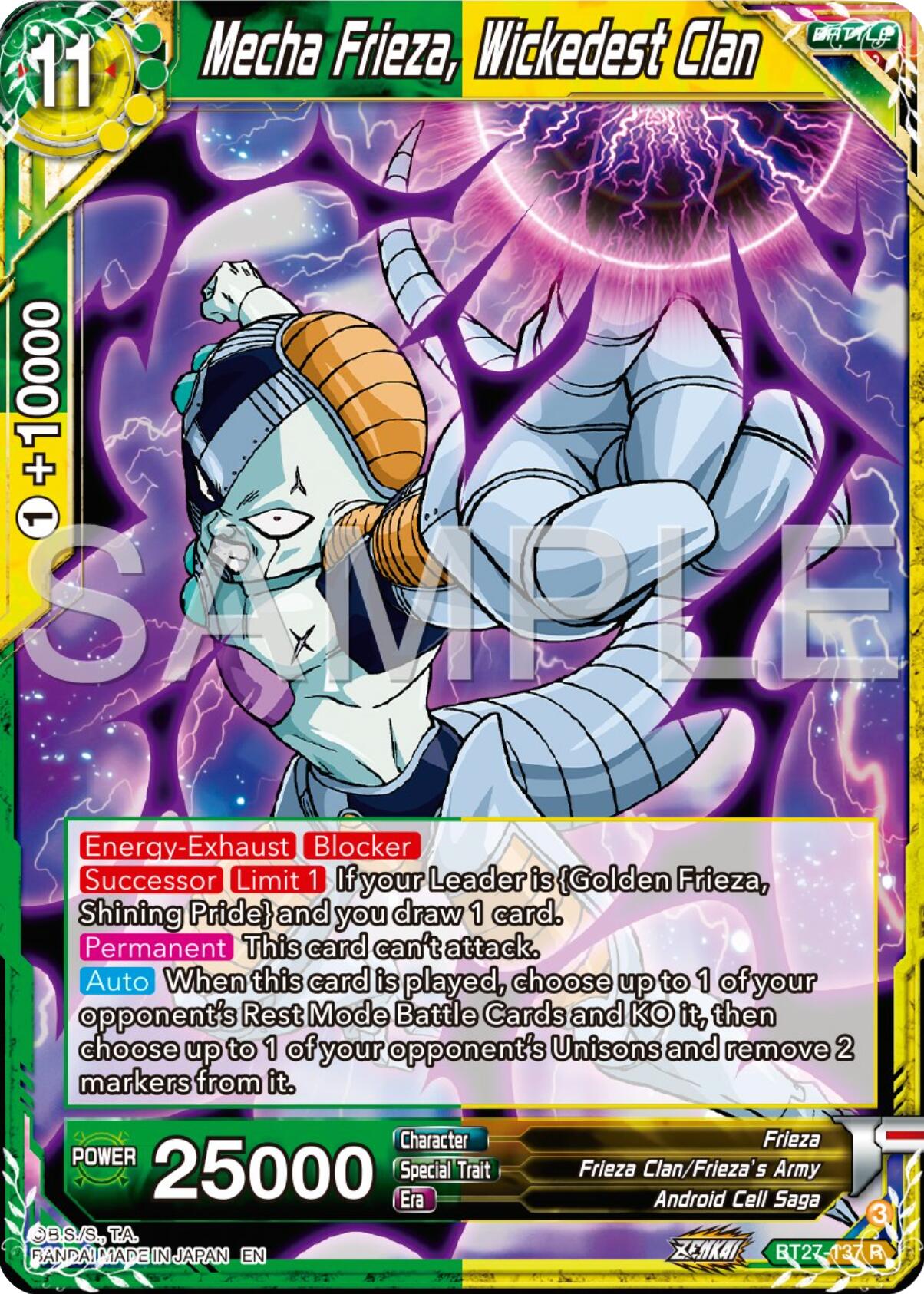 Mecha Frieza, Wickedest Clan (BT27-137) [History of Z] | Dragon's Lair Comics and Fantasy Houston TX