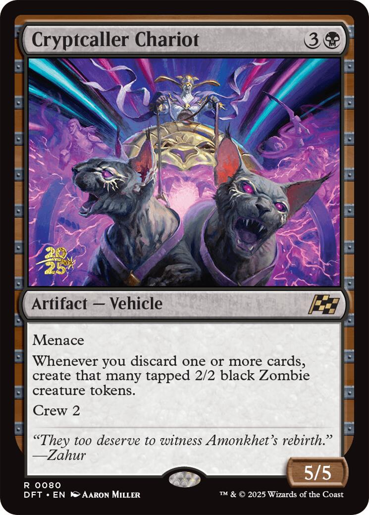 Cryptcaller Chariot [Aetherdrift Prerelease Promos] | Dragon's Lair Comics and Fantasy Houston TX