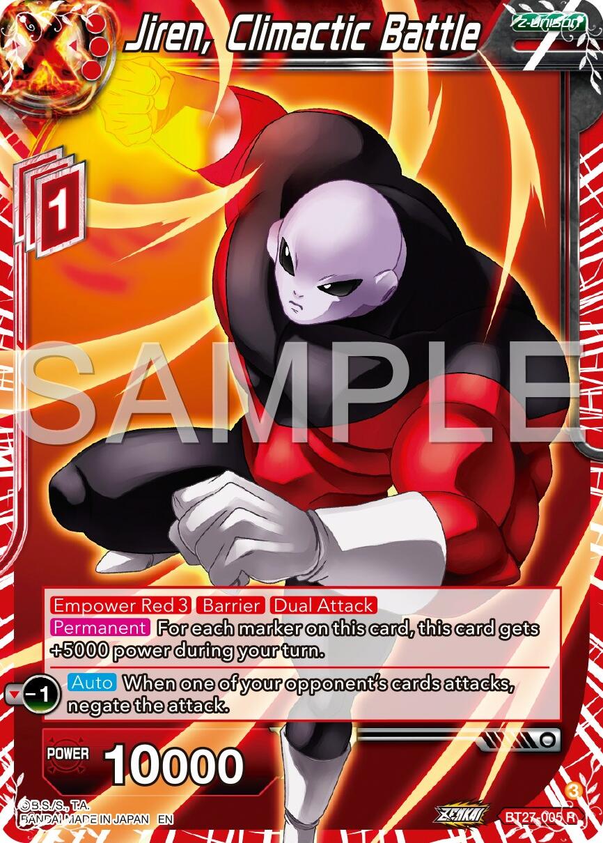 Jiren, Climactic Battle (BT27-005) [History of Z] | Dragon's Lair Comics and Fantasy Houston TX