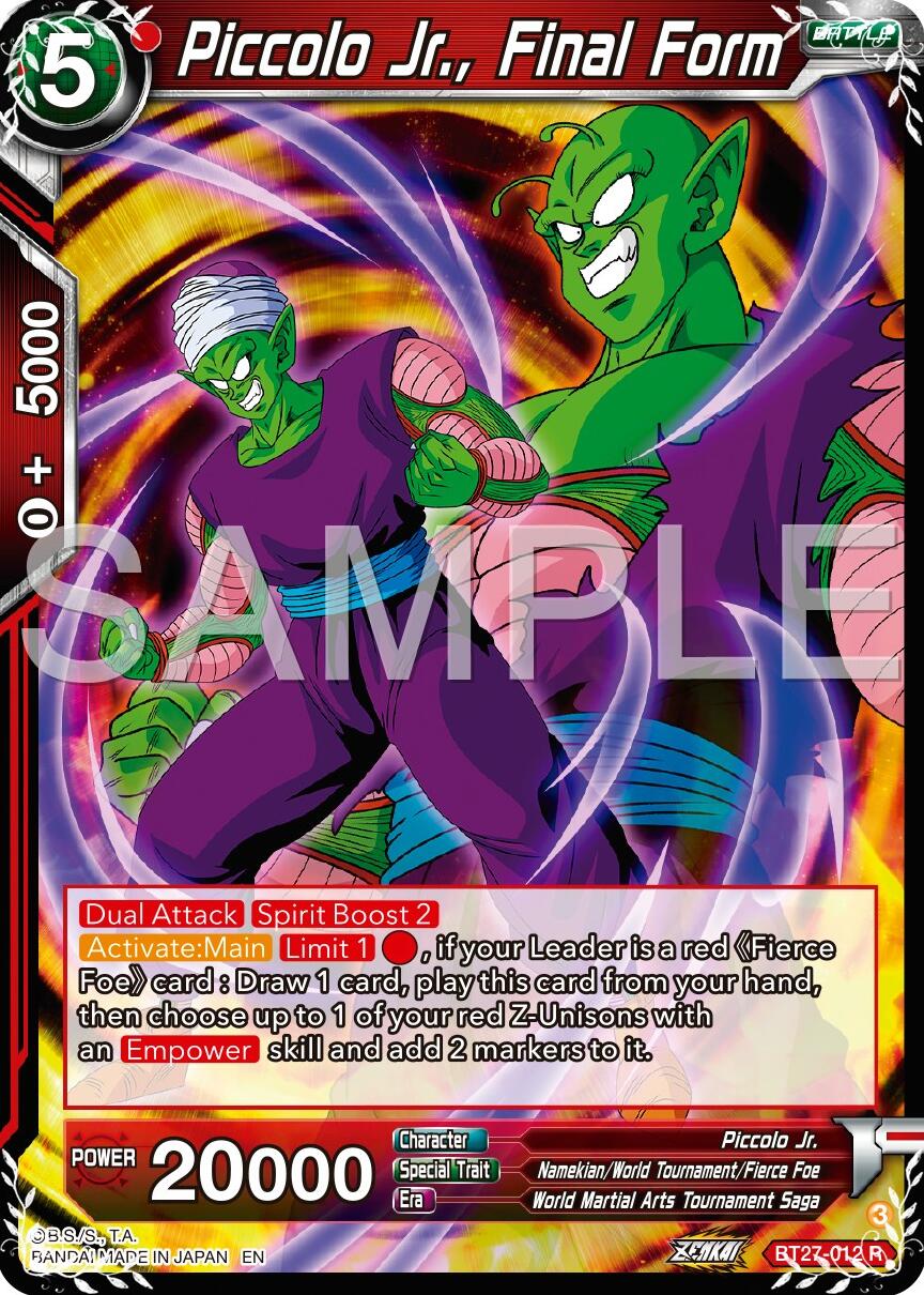 Piccolo Jr., Final Form (BT27-012) [History of Z] | Dragon's Lair Comics and Fantasy Houston TX