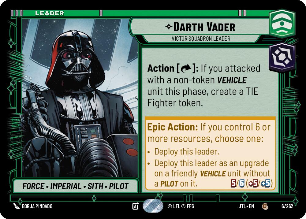 Darth Vader - Victor Squadron Leader (006/262) (006/257) [Jump to Lightspeed] | Odin's Place