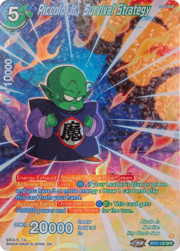 Piccolo Jr., Survival Strategy (SPR) (BT27-126) [History of Z] | Dragon's Lair Comics and Fantasy Houston TX