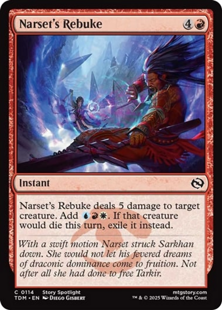 Narset's Rebuke [Tarkir: Dragonstorm] | Dragon's Lair Comics and Fantasy Houston TX