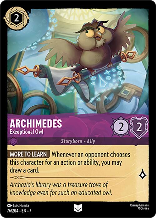 Archimedes - Exceptional Owl (76/204) [Archazia's Island] | Dragon's Lair Comics and Fantasy Houston TX