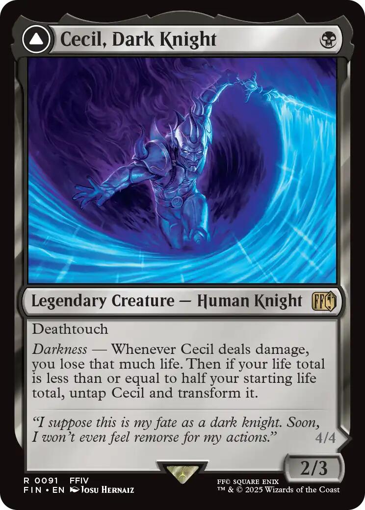Cecil, Dark Knight // Cecil, Redeemed Paladin [FINAL FANTASY] | Dragon's Lair Comics and Fantasy Houston TX