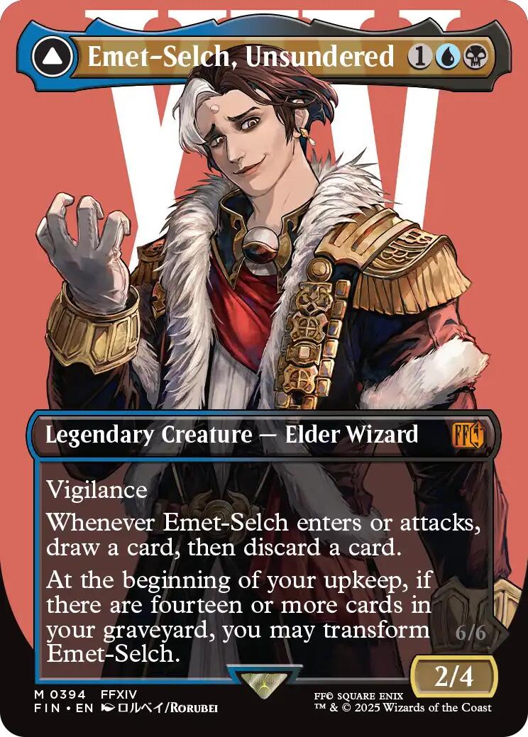Emet-Selch, Unsundered // Hades, Sorcerer of Eld (Borderless) [FINAL FANTASY] | Dragon's Lair Comics and Fantasy Houston TX
