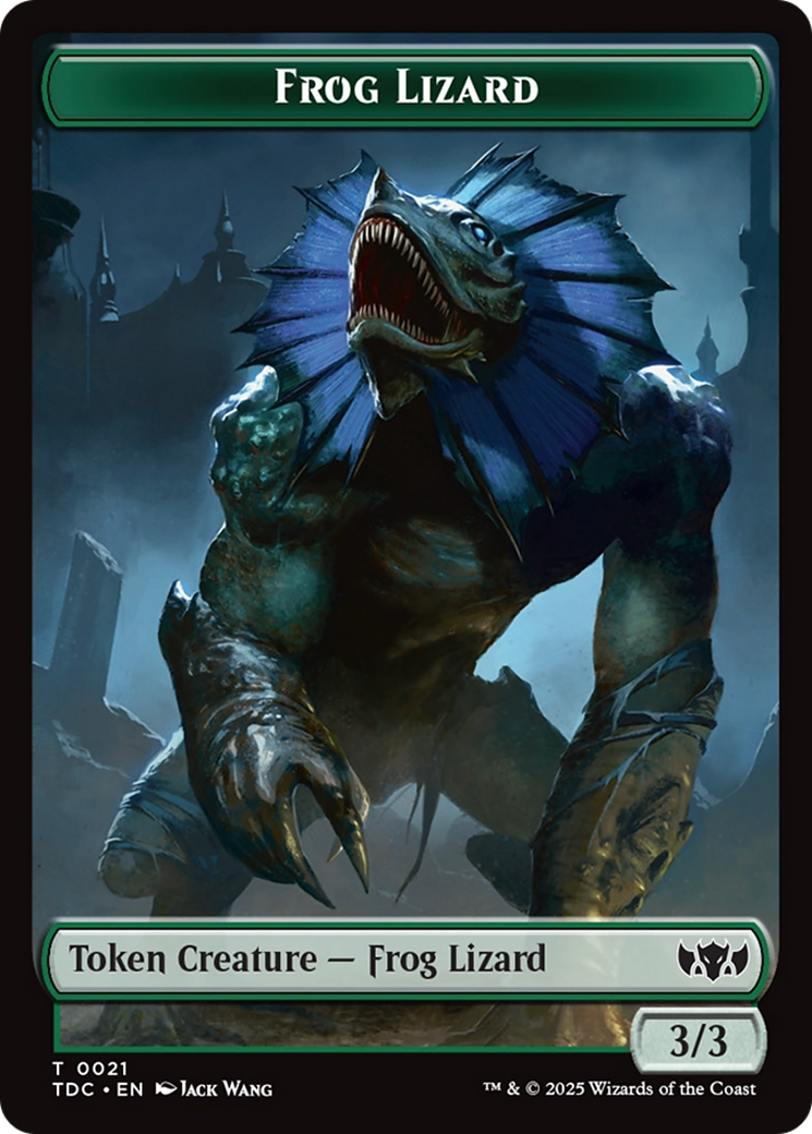 Frog Lizard // Dragon (0014) Double-Sided Token [Tarkir: Dragonstorm Commander Tokens] | Dragon's Lair Comics and Fantasy Houston TX