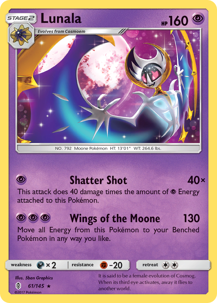 Lunala (61/145) (Theme Deck Exclusive) [Sun & Moon: Guardians Rising] | Odin's Place