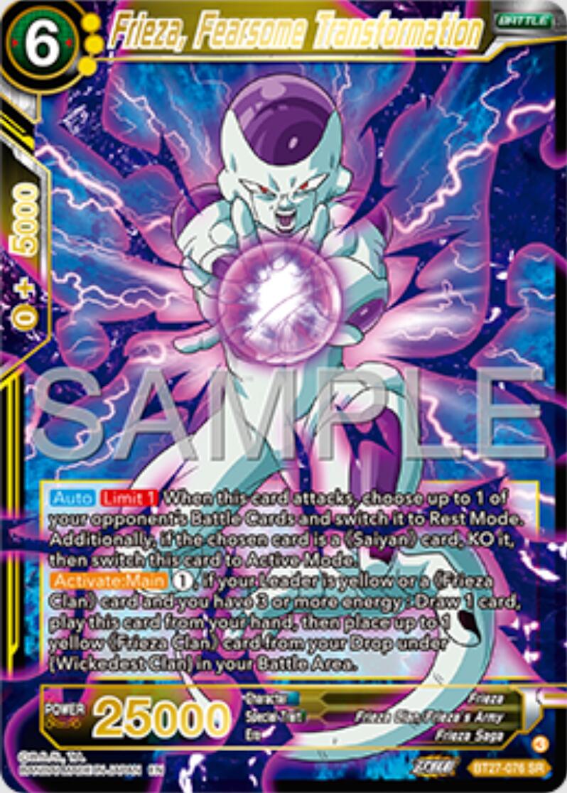 Frieza, Fearsome Transformation (BT27-076) [History of Z] | Dragon's Lair Comics and Fantasy Houston TX