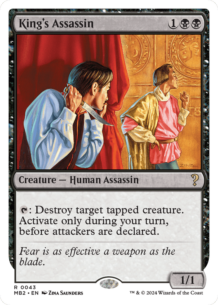 King's Assassin (White Border) [Mystery Booster 2] | Dragon's Lair Comics and Fantasy Houston TX