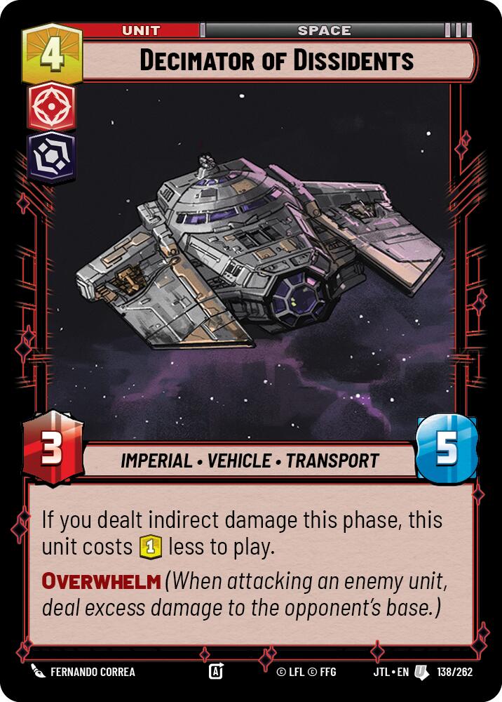 Decimator of Dissidents (138/262) (138/262) [Jump to Lightspeed] | Odin's Place