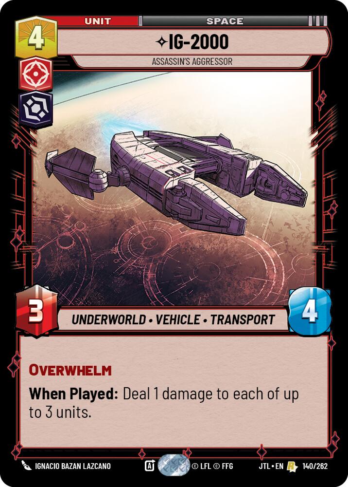 IG-2000 - Assassin's Aggressor (140/262) (140/262) [Jump to Lightspeed] | Odin's Place