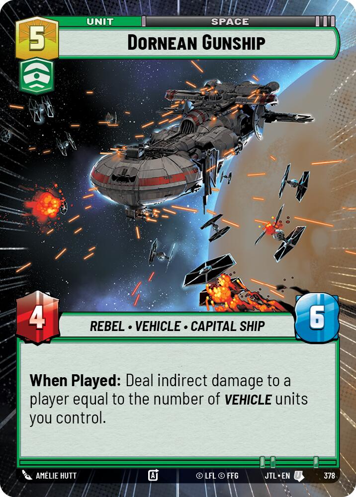 Dornean Gunship (378) (Hyperspace) (378) [Jump to Lightspeed] | Odin's Place