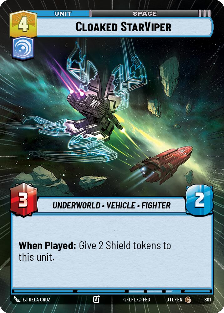 Cloaked StarViper (801) (Hyperspace Foil) (801) [Jump to Lightspeed] | Odin's Place