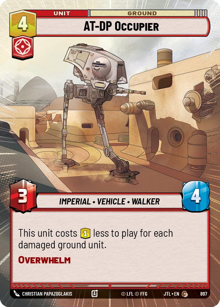 AT-DP Occupier (897) (Hyperspace Foil) (897) [Jump to Lightspeed] | Dragon's Lair Comics and Fantasy Houston TX
